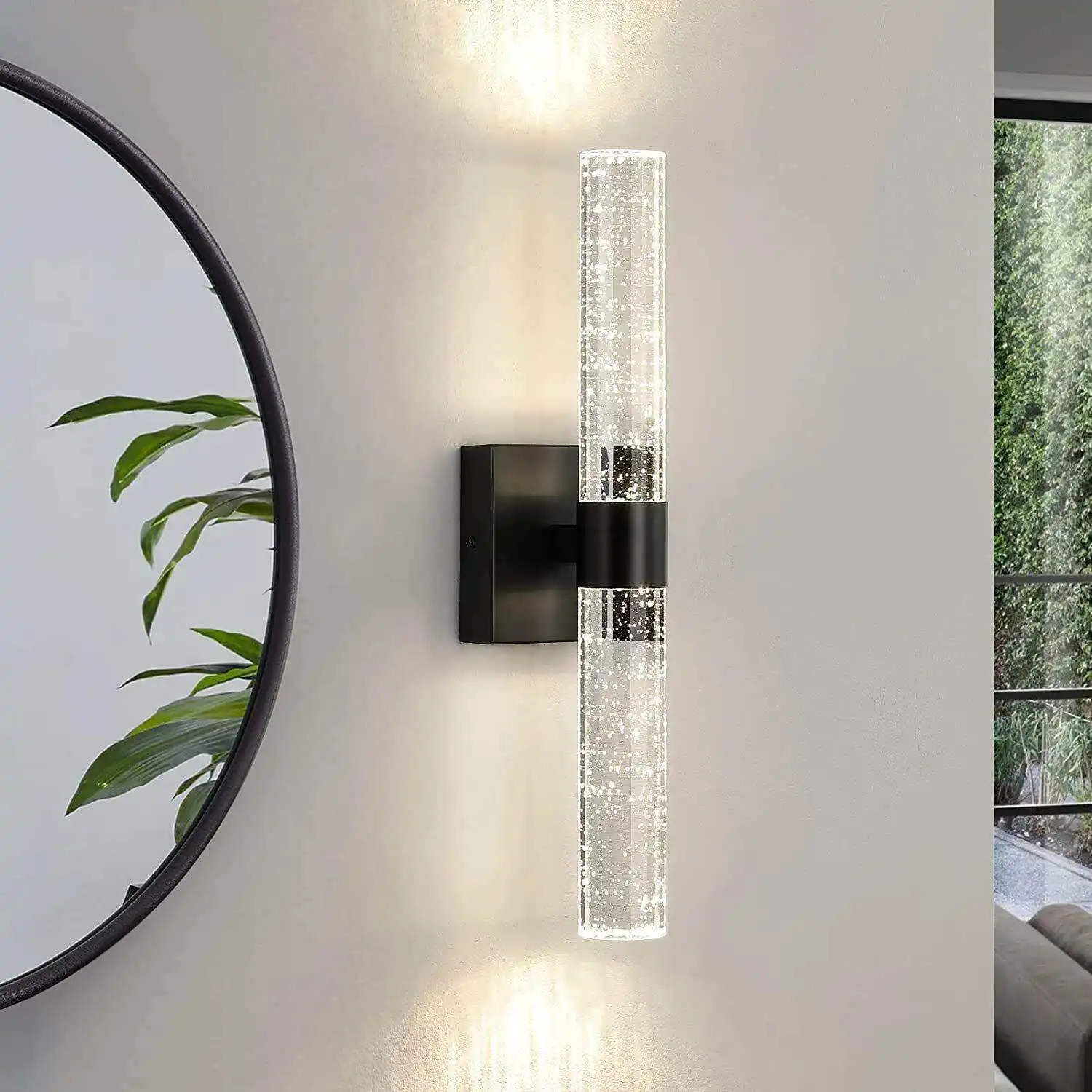 Modern Bubble Crystal LED Wall Light, Sleek Minimalist Sconce for Bedroom Living Room Hallway, Integrated Fixture with Acrylic
Modern Bubble Crystal LED Wall Light, Sleek Minimalist Sconce for Bedroom Living Room Hallway, Integrated Fixture with Acrylic