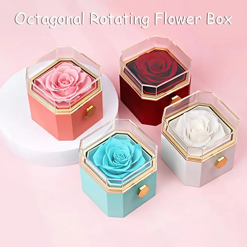 1PC Eternal Rose Flower Jewelry Box Ring Earrings Necklace Storage Boxes Wedding Valentine's Day Gift Storage Boxes For Lovers
1PC Eternal Rose Flower Jewelry Box Ring Earrings Necklace Storage Boxes Wedding Valentine's Day Gift Storage Boxes For Lovers