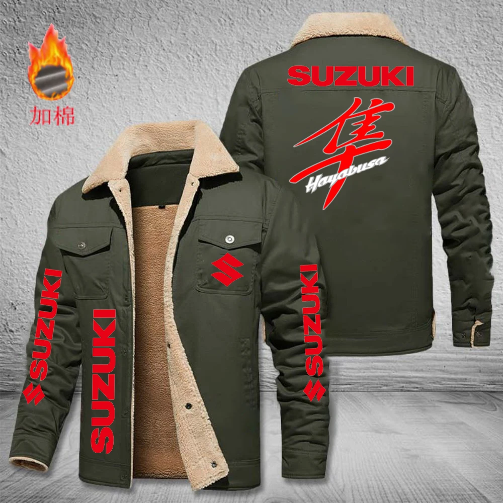 Winter insulated Suzuki casual jacket - Men's thick jacket - Ripple fleece jacket - Warmth vest - Cycling jacket - Motorcycle ri
Winter insulated Suzuki casual jacket - Men's thick jacket - Ripple fleece jacket - Warmth vest - Cycling jacket - Motorcycle ri