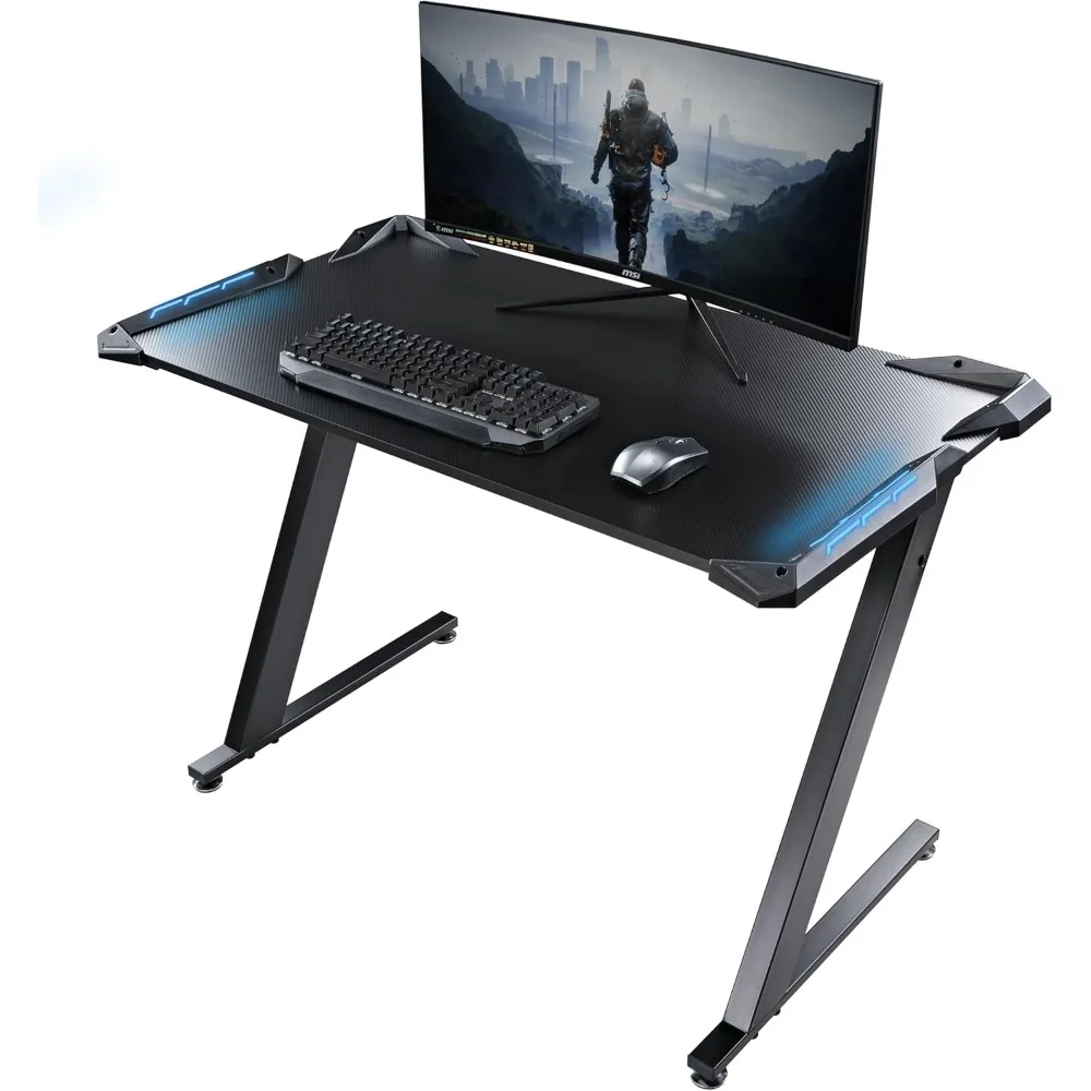 Gaming Desk with LED Lights Home Office RGB Table, Small Gaming Desk, Computer Table, Black
Gaming Desk with LED Lights Home Office RGB Table, Small Gaming Desk, Computer Table, Black