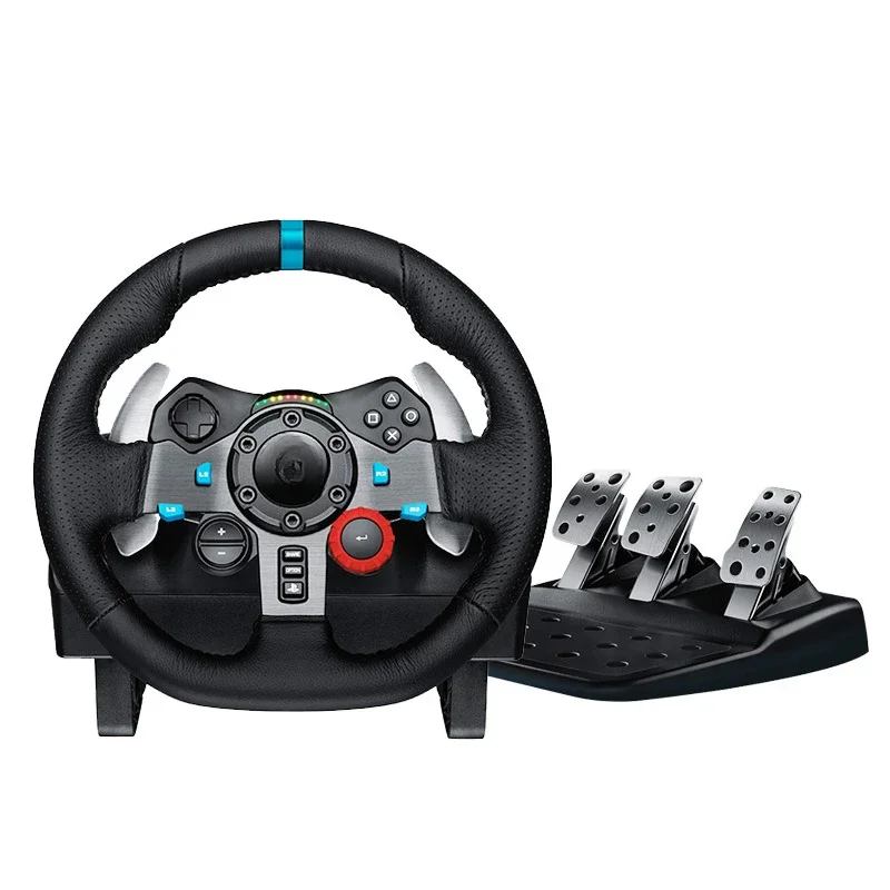 G29 game steering wheel PS5 racing simulation driving force feedback G923 gear horizon 5GT7 VR2
G29 game steering wheel PS5 racing simulation driving force feedback G923 gear horizon 5GT7 VR2