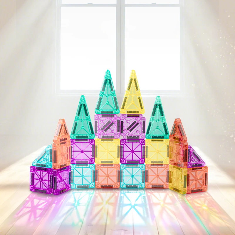 Magnetic Tiles for Kids Magnetic Building Blocks Construction Set for Toddlers Montessori Sensory Educational DIY Toy Boys Girls
Magnetic Tiles for Kids Magnetic Building Blocks Construction Set for Toddlers Montessori Sensory Educational DIY Toy Boys Girls