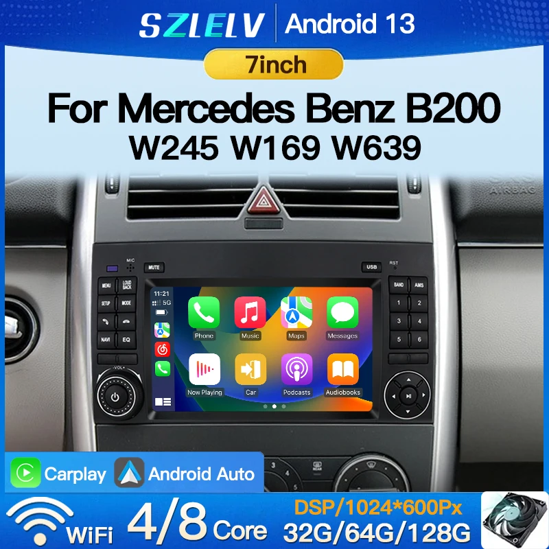 Carplay Video Player Autoradio For Mercedes Benz B200 B150 B170 A180 A160 W169 W245 GPS BT Car Radio Android 13 Auto Play Audio
Carplay Video Player Autoradio For Mercedes Benz B200 B150 B170 A180 A160 W169 W245 GPS BT Car Radio Android 13 Auto Play Audio