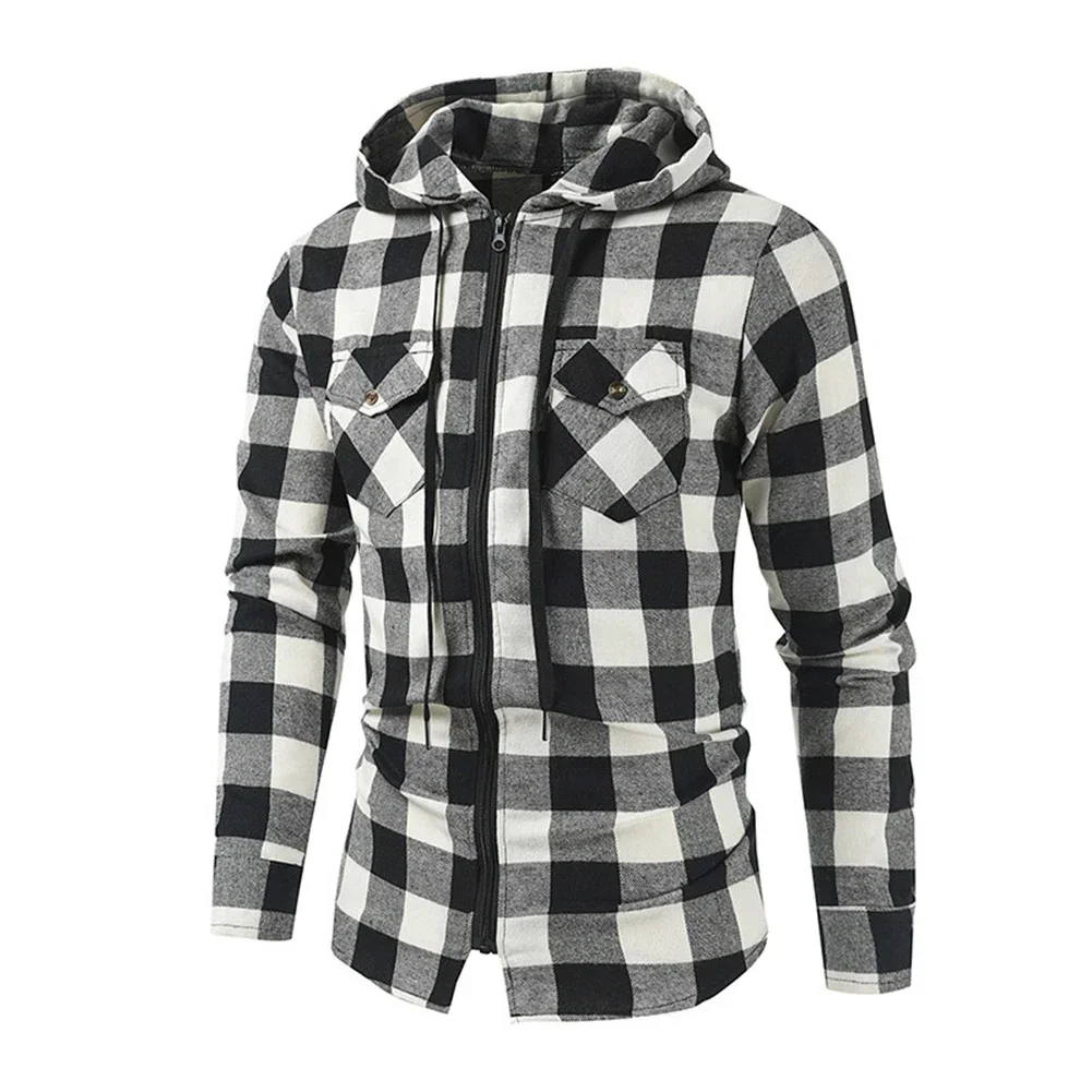 Mens Hooded Padded Shirt Plaid Jacket for Outdoor Work Long Sleeve Slim Fit Comfortable and Casual
Mens Hooded Padded Shirt Plaid Jacket for Outdoor Work Long Sleeve Slim Fit Comfortable and Casual