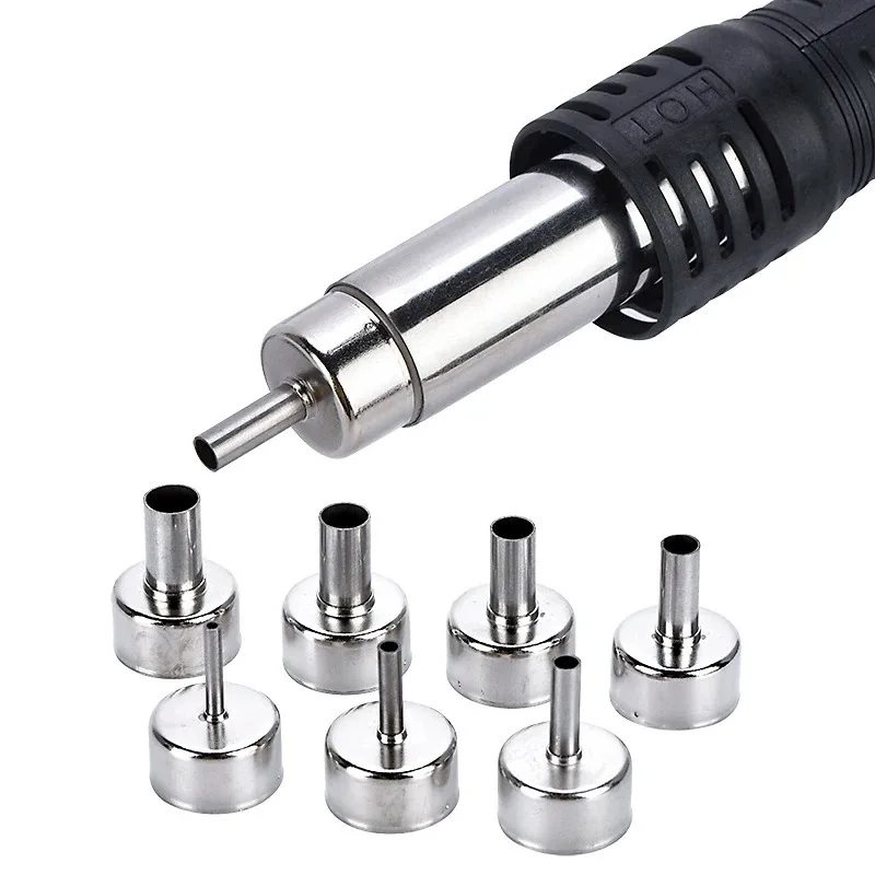 7/8/15Pcs Universal Heat Gun Nozzle Tips Stainless Steel 3-12mm for Household DIY Industrial Heat Shrink Electronics Repairs
7/8/15Pcs Universal Heat Gun Nozzle Tips Stainless Steel 3-12mm for Household DIY Industrial Heat Shrink Electronics Repairs