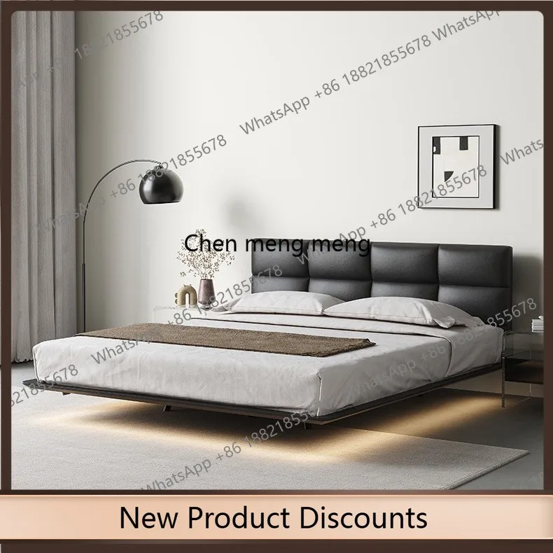 z10Solid wood suspension bed Italian , master bedroom, light luxury and simple black leather soft bag bed, ultra-thin bedside b
z10Solid wood suspension bed Italian , master bedroom, light luxury and simple black leather soft bag bed, ultra-thin bedside b