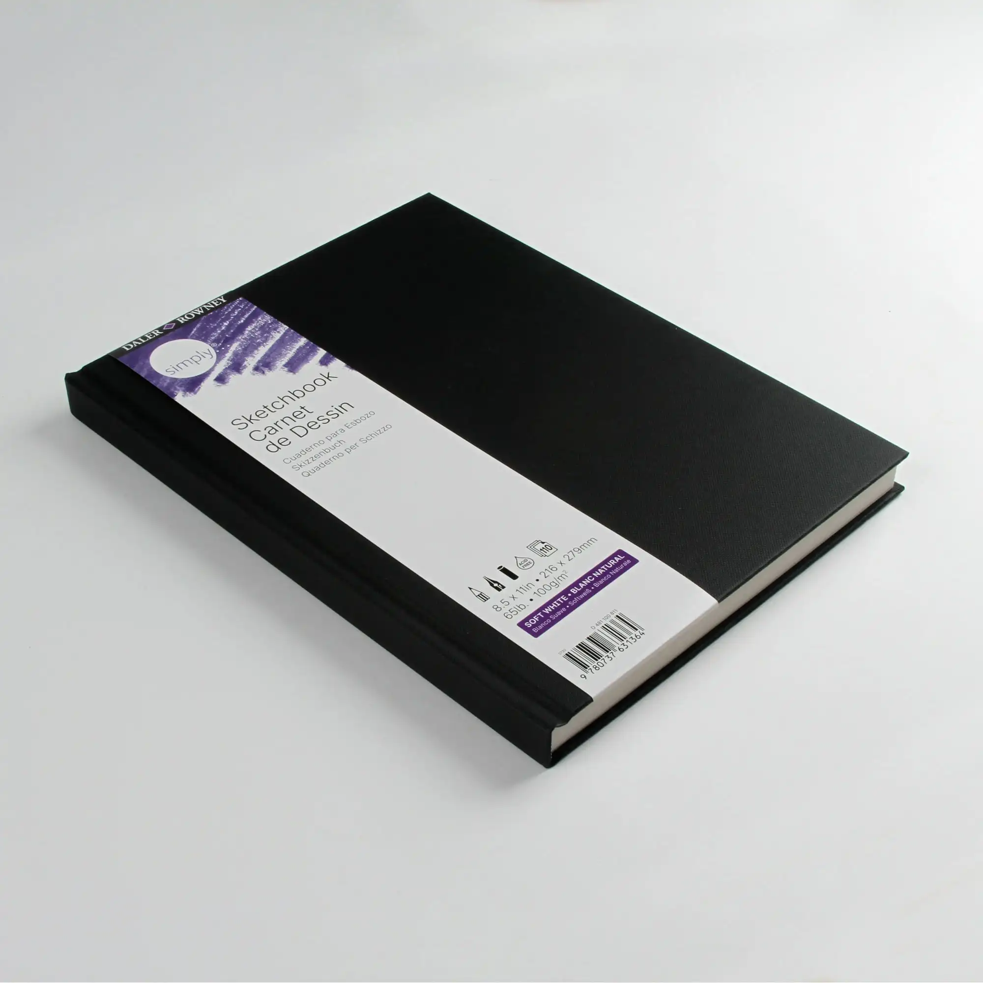(3 pack) Daler-Rowney Simply... Sketchbook, Soft White Pages, (65lb/100g), Black Hardcover Binding, 110 Sheet, 8.5" x 11"
(3 pack) Daler-Rowney Simply... Sketchbook, Soft White Pages, (65lb/100g), Black Hardcover Binding, 110 Sheet, 8.5" x 11"