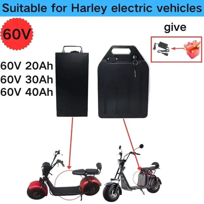 60V 20ah 30ah 40ah waterproof Harley battery lithium battery 18650 CELL 500w-2400W, suitable for urban use in Harley
60V 20ah 30ah 40ah waterproof Harley battery lithium battery 18650 CELL 500w-2400W, suitable for urban use in Harley