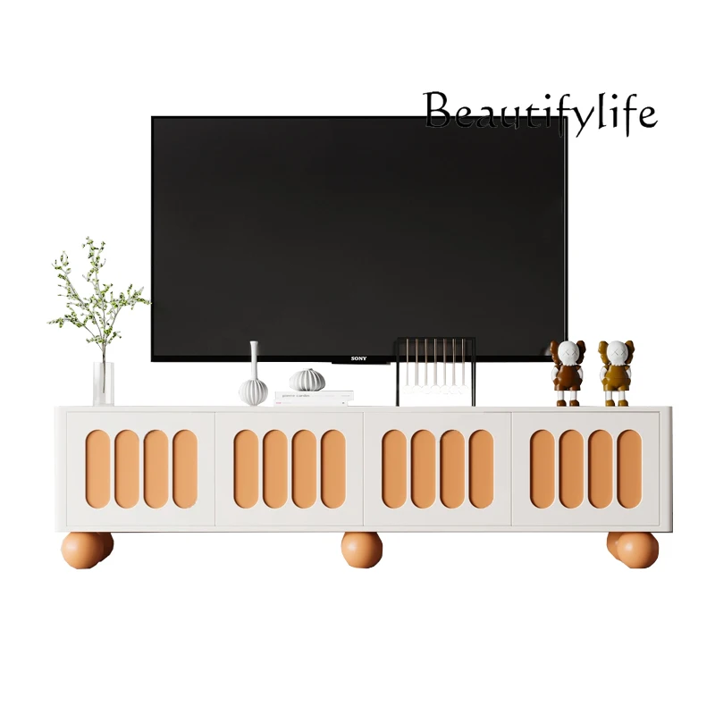 White paint TV cabinet Home living room Audio-visual art Locker Modern simple floor cabinet
White paint TV cabinet Home living room Audio-visual art Locker Modern simple floor cabinet