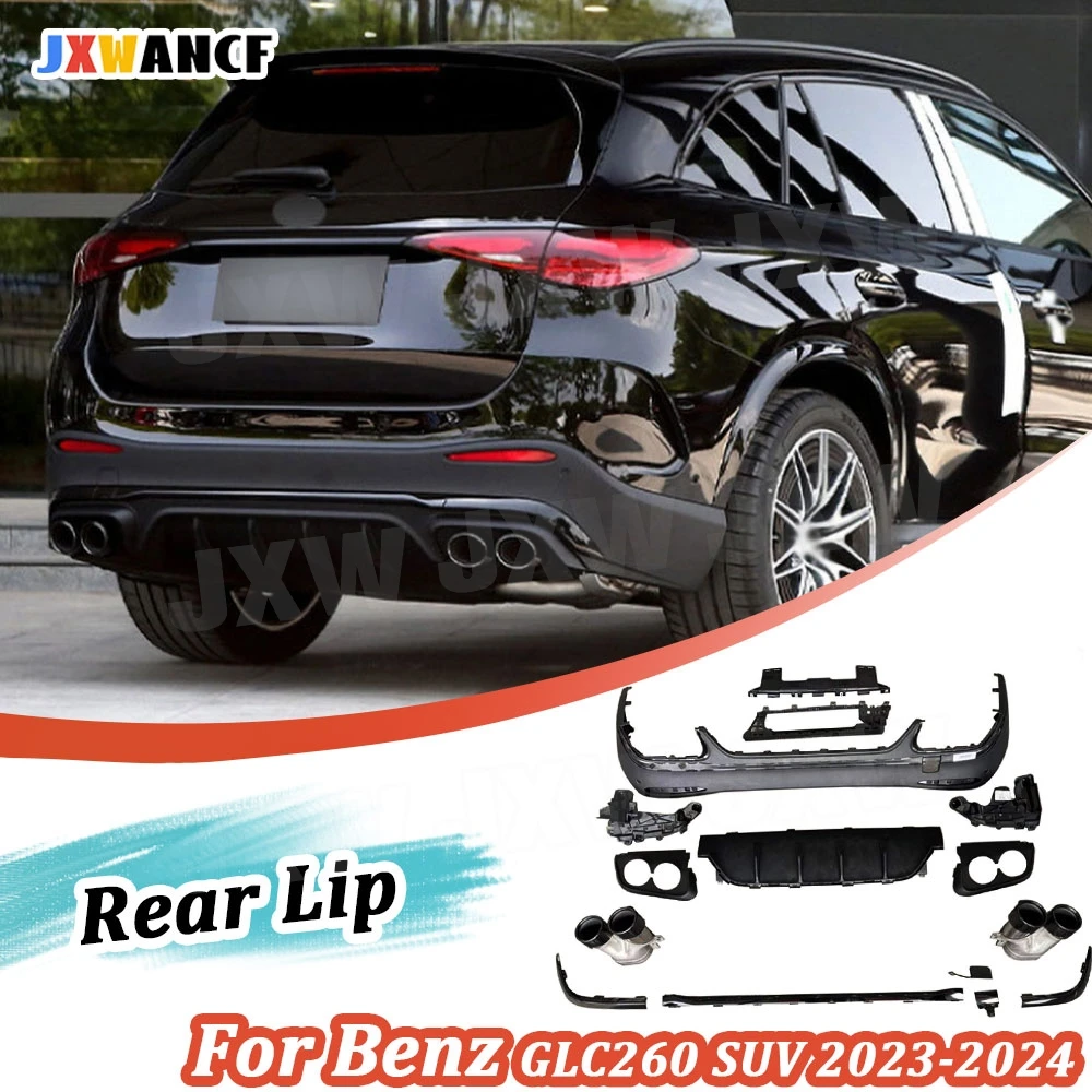 JXWANCF ABS Rear Bumper Diffuser Lip Exhaust Tips for Benz X254 GLC260 GLC300L SUV GLC43 AMG 2023-2024 Car Accessorie
JXWANCF ABS Rear Bumper Diffuser Lip Exhaust Tips for Benz X254 GLC260 GLC300L SUV GLC43 AMG 2023-2024 Car Accessorie