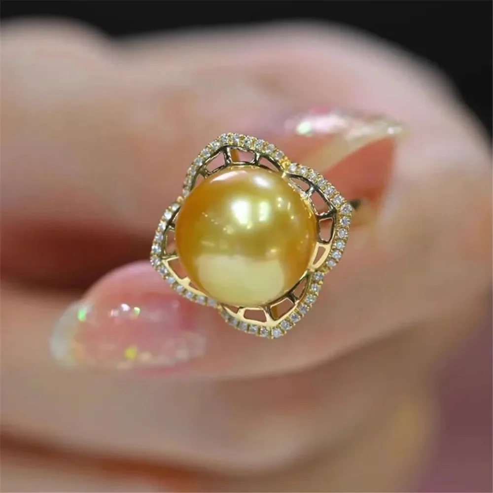 DIY Pearl Mini Accessories S925 Pure Silver Ring Empty Set K Gold Edition Ring Silver Set Fit 10-12mm Round Beads
DIY Pearl Mini Accessories S925 Pure Silver Ring Empty Set K Gold Edition Ring Silver Set Fit 10-12mm Round Beads