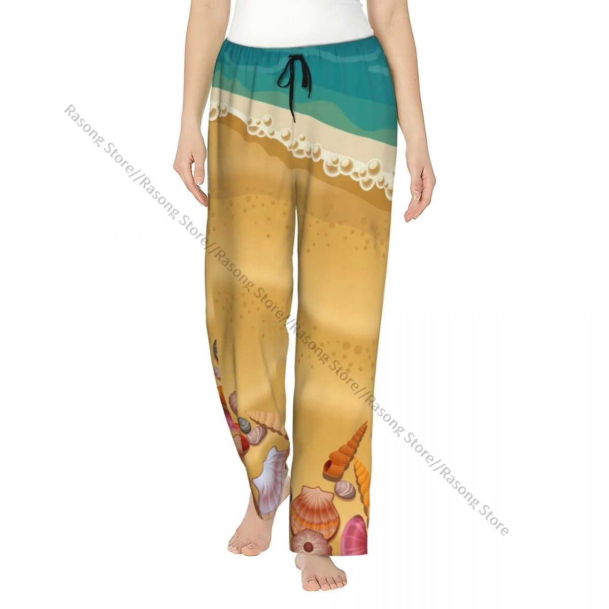 Cartoon Shells On The Beach Flannel Pajama Pants for Women Soft Warm Sleep Pants with Elastic Waistband
Cartoon Shells On The Beach Flannel Pajama Pants for Women Soft Warm Sleep Pants with Elastic Waistband