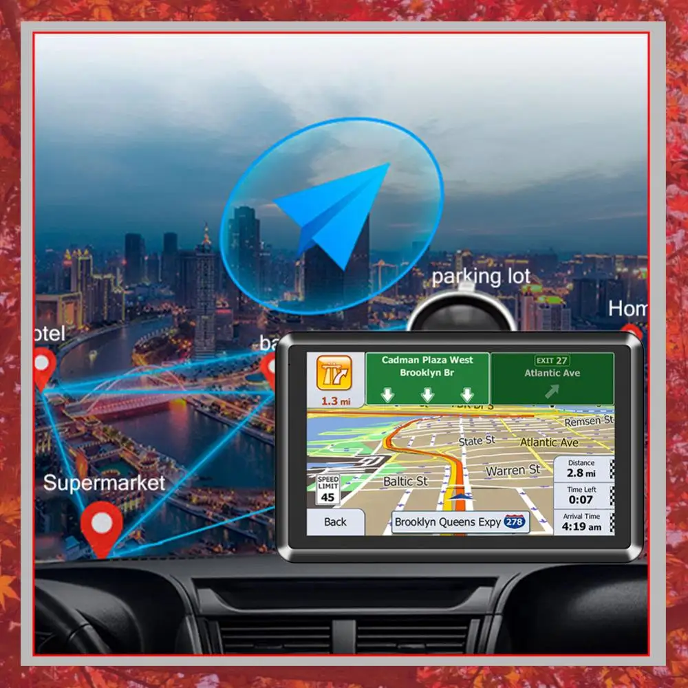 5 Inch Car GPS Navigation FM Transmitter Car Monitor 256MB+8G Voice Reminder Mini USB TF EU AU North America Map Speeding Alarm
5 Inch Car GPS Navigation FM Transmitter Car Monitor 256MB+8G Voice Reminder Mini USB TF EU AU North America Map Speeding Alarm
