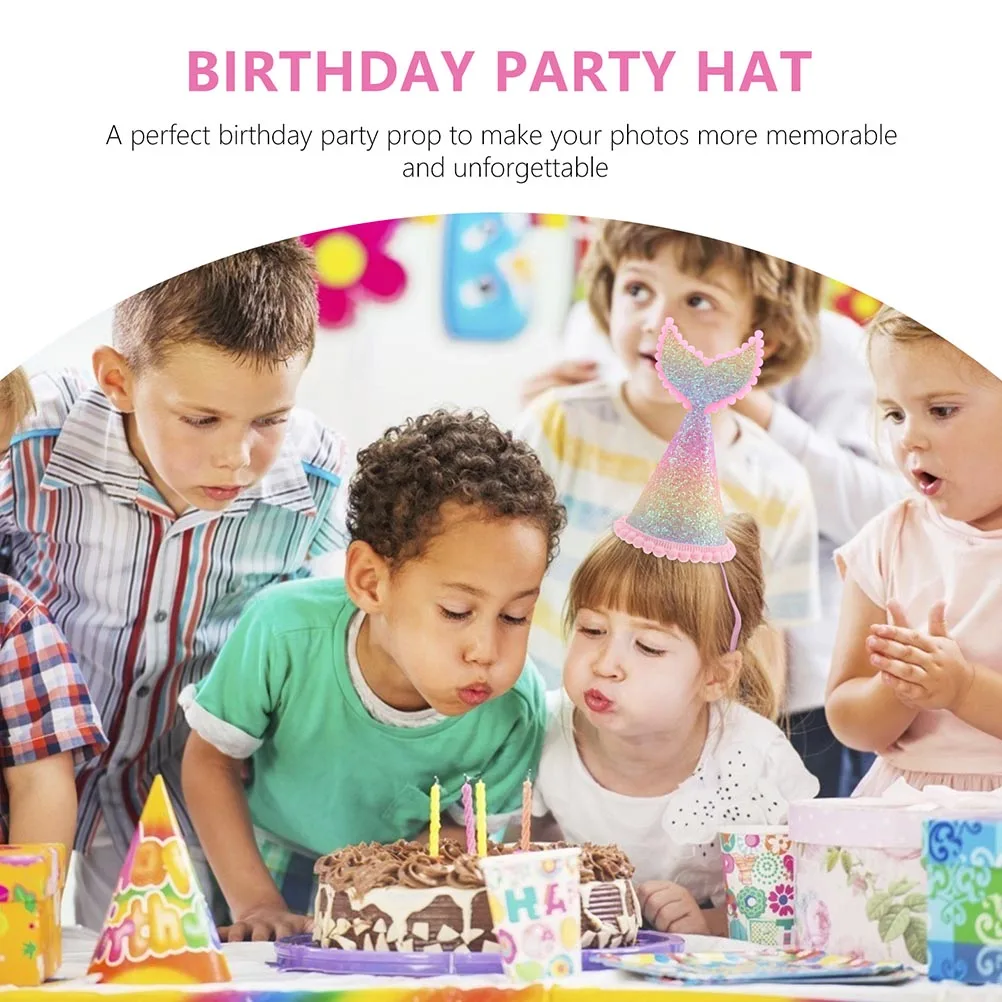 4pcs Mermaid Birthday Hats for Kids Shiny Sequins Elastic Band Design Unique Fashion Party Photo Props Tail Caps
4pcs Mermaid Birthday Hats for Kids Shiny Sequins Elastic Band Design Unique Fashion Party Photo Props Tail Caps