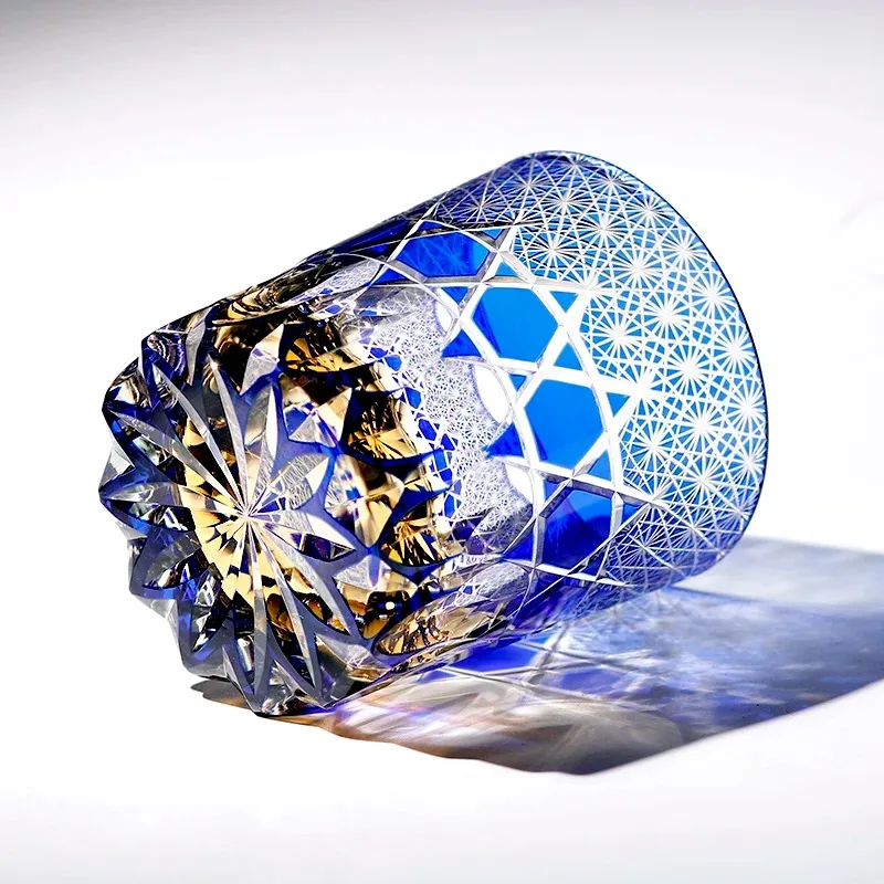 Японский стакан для виски в стиле Эдо Кирико, ручной работы, прозрачный, цветной, граненый, из хрустального стекла, для бара
Японский стакан для виски в стиле Эдо Кирико, ручной работы, прозрачный, цветной, граненый, из хрустального стекла, для бара