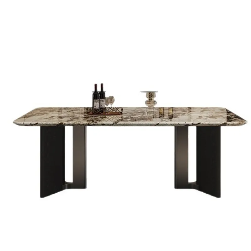 Marble dining table household modern minimalist designer luxury stone dining table high-end restaurant dining table
Marble dining table household modern minimalist designer luxury stone dining table high-end restaurant dining table