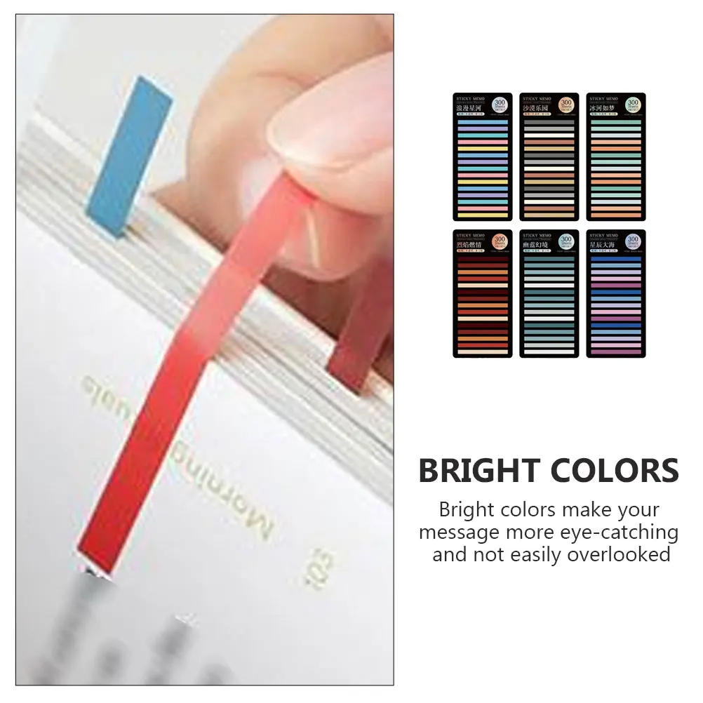 Colorful Page Stickers 6 Sets Transparent Memo Color Page Marker Label Pads Book Tabs Fine Line Labels Student Supplies
Colorful Page Stickers 6 Sets Transparent Memo Color Page Marker Label Pads Book Tabs Fine Line Labels Student Supplies