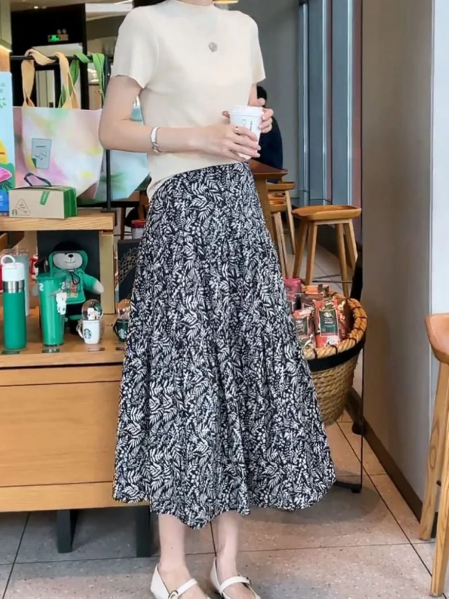 High Waist A-Line Skirt Loose Fit Versatile Print Design Commute Sle f-length Summer New Arrival for plus Size Women
High Waist A-Line Skirt Loose Fit Versatile Print Design Commute Sle f-length Summer New Arrival for plus Size Women