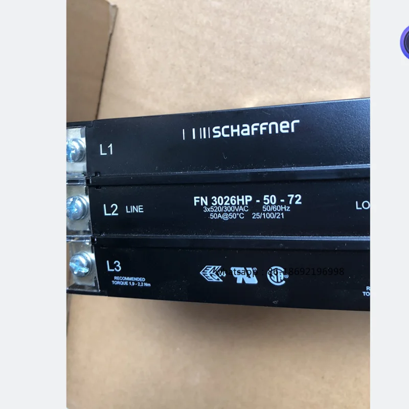 2026 Новый 3-фазный фильтр FN3026HP-50-72 SCHaffner 50 А
2026 Новый 3-фазный фильтр FN3026HP-50-72 SCHaffner 50 А