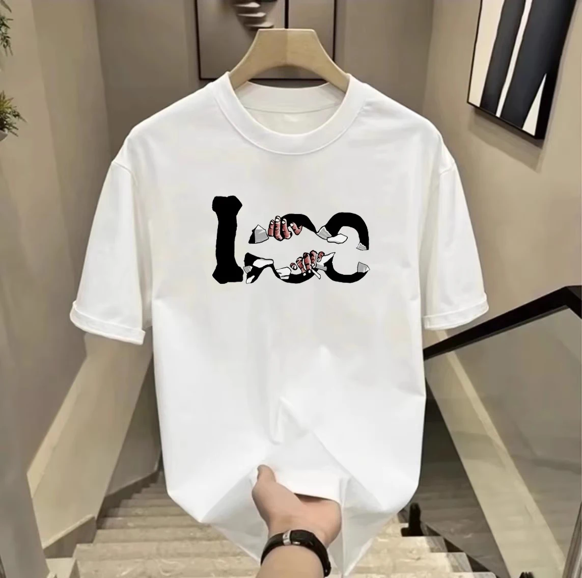 Футболка American Sle Retro High Street из чистого хлопка, молодежная модная футболка с защитой от солнца, свободного кроя, с принтом
Футболка American Sle Retro High Street из чистого хлопка, молодежная модная футболка с защитой от солнца, свободного кроя, с принтом