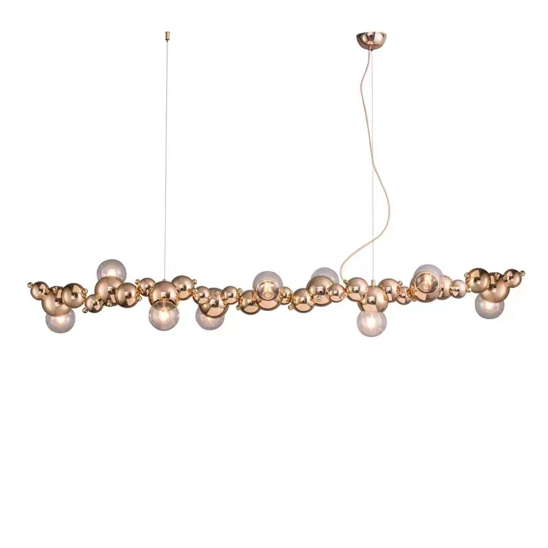 Long bar chandelier light luxury restaurant caterpillar lamp post-modern personality creative decorative lamps
Long bar chandelier light luxury restaurant caterpillar lamp post-modern personality creative decorative lamps