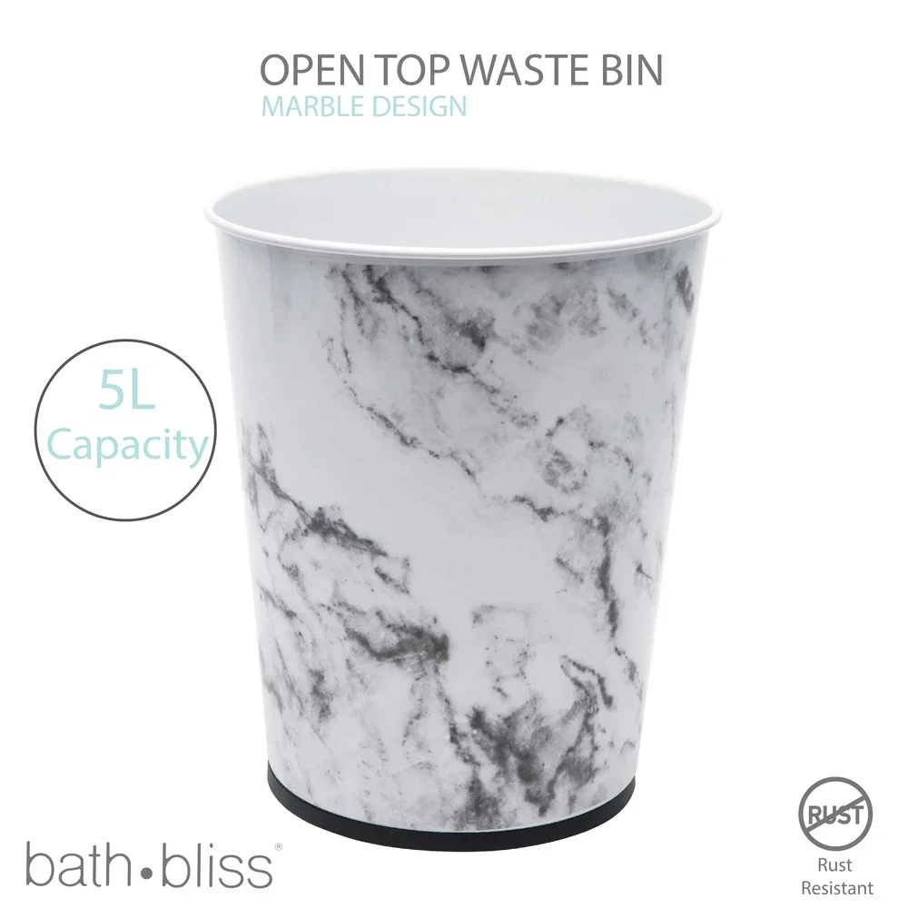 Stylish 1.3 Gal Marble Trash Can Round Wastebasket Space Saving Indoor Storage Ideal Bathroom Office Dorm
Stylish 1.3 Gal Marble Trash Can Round Wastebasket Space Saving Indoor Storage Ideal Bathroom Office Dorm