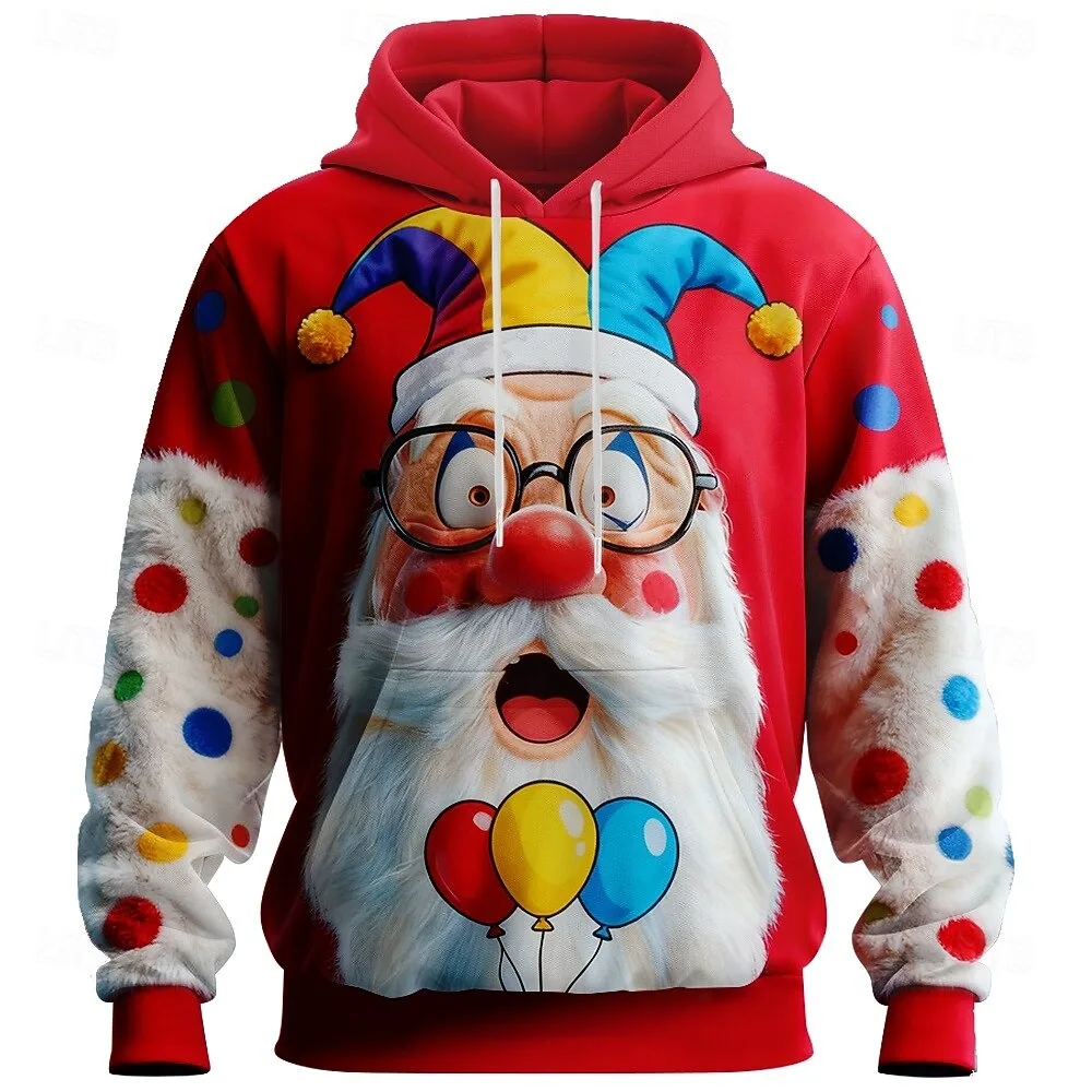 Christmas Men's Cartoon Santa Claus 3D Hoodie Sweatshirt Fashion Daily Crew Neck Home Party Gift Festival Oversized men clothing
Christmas Men's Cartoon Santa Claus 3D Hoodie Sweatshirt Fashion Daily Crew Neck Home Party Gift Festival Oversized men clothing