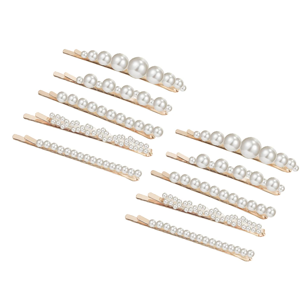 10 Pcs Pearl Hair Clip Set Beautiful Elegant Accessories for Girls Women Party Hair Pins Bobby Barrette Decorations
10 Pcs Pearl Hair Clip Set Beautiful Elegant Accessories for Girls Women Party Hair Pins Bobby Barrette Decorations