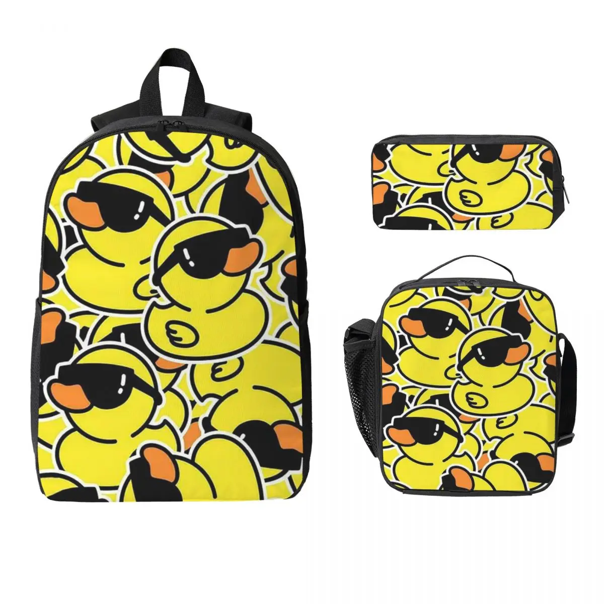 Rubber Duck With Sunglasses Pattern Backpack Student BookBag School Bag Laptop Shoulder Bags 3ps Insulated Lunch Bag Pencil Case
Rubber Duck With Sunglasses Pattern Backpack Student BookBag School Bag Laptop Shoulder Bags 3ps Insulated Lunch Bag Pencil Case
