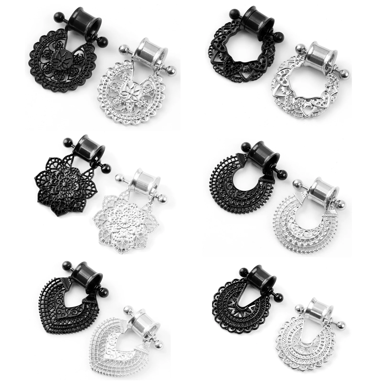 New Stainless Steel 10mm Ear Expanders Vintage Horn with Pattern Earrings Human Piercing Ear Enlarger Jewelry for Woman
New Stainless Steel 10mm Ear Expanders Vintage Horn with Pattern Earrings Human Piercing Ear Enlarger Jewelry for Woman