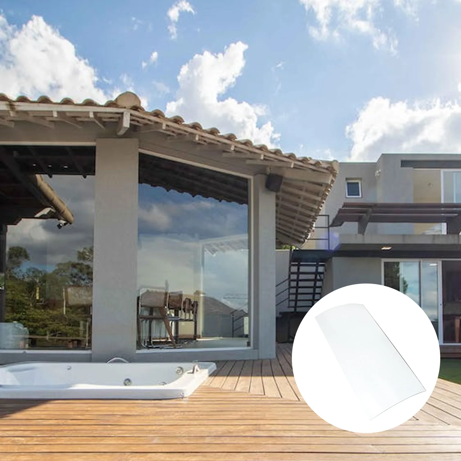 Glass Roof Tile Durable Sunproof Rustproof Courtyard Garden Patio Decoration Farm Roofing Material Transparent Outdoor Tile 
Glass Roof Tile Durable Sunproof Rustproof Courtyard Garden Patio Decoration Farm Roofing Material Transparent Outdoor Tile