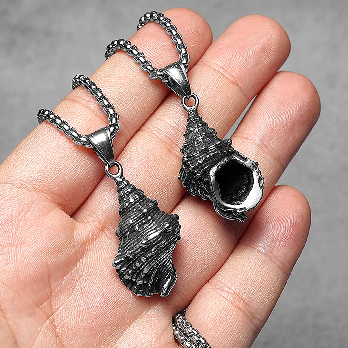 Conch Stainless Steel Jewelry Men Necklaces With Pendant For Male Women Beach Surfing Punk Hip Hop Accessories Gifts Wholesale
Conch Stainless Steel Jewelry Men Necklaces With Pendant For Male Women Beach Surfing Punk Hip Hop Accessories Gifts Wholesale