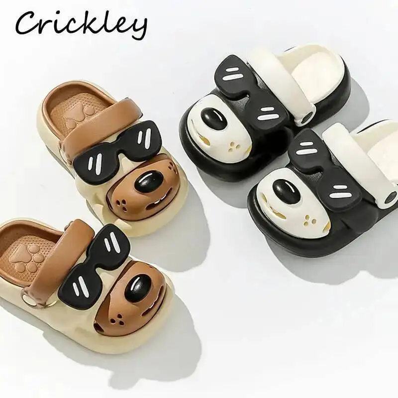 Cartoon Dog Sunglasses Kids Slippers Summer EVA Waterproof Boys Girls Beach Shoes Fashion Soft Sole Children Clogs Slippers
Cartoon Dog Sunglasses Kids Slippers Summer EVA Waterproof Boys Girls Beach Shoes Fashion Soft Sole Children Clogs Slippers