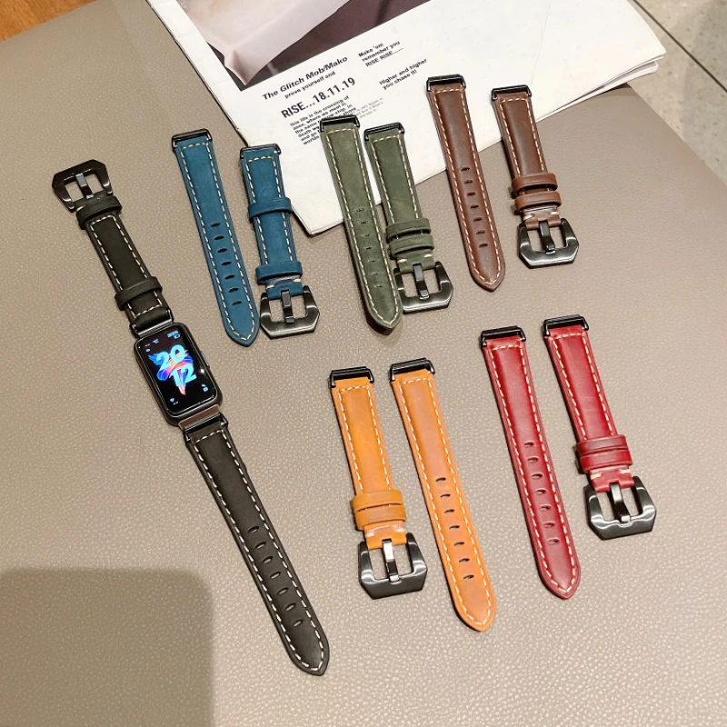 Leather Strap for Huawei Watch Band 7 Sport Smart Bracelet Replacement Wristband Correa Accessories for Huawei Band 7 Strap Belt
Leather Strap for Huawei Watch Band 7 Sport Smart Bracelet Replacement Wristband Correa Accessories for Huawei Band 7 Strap Belt