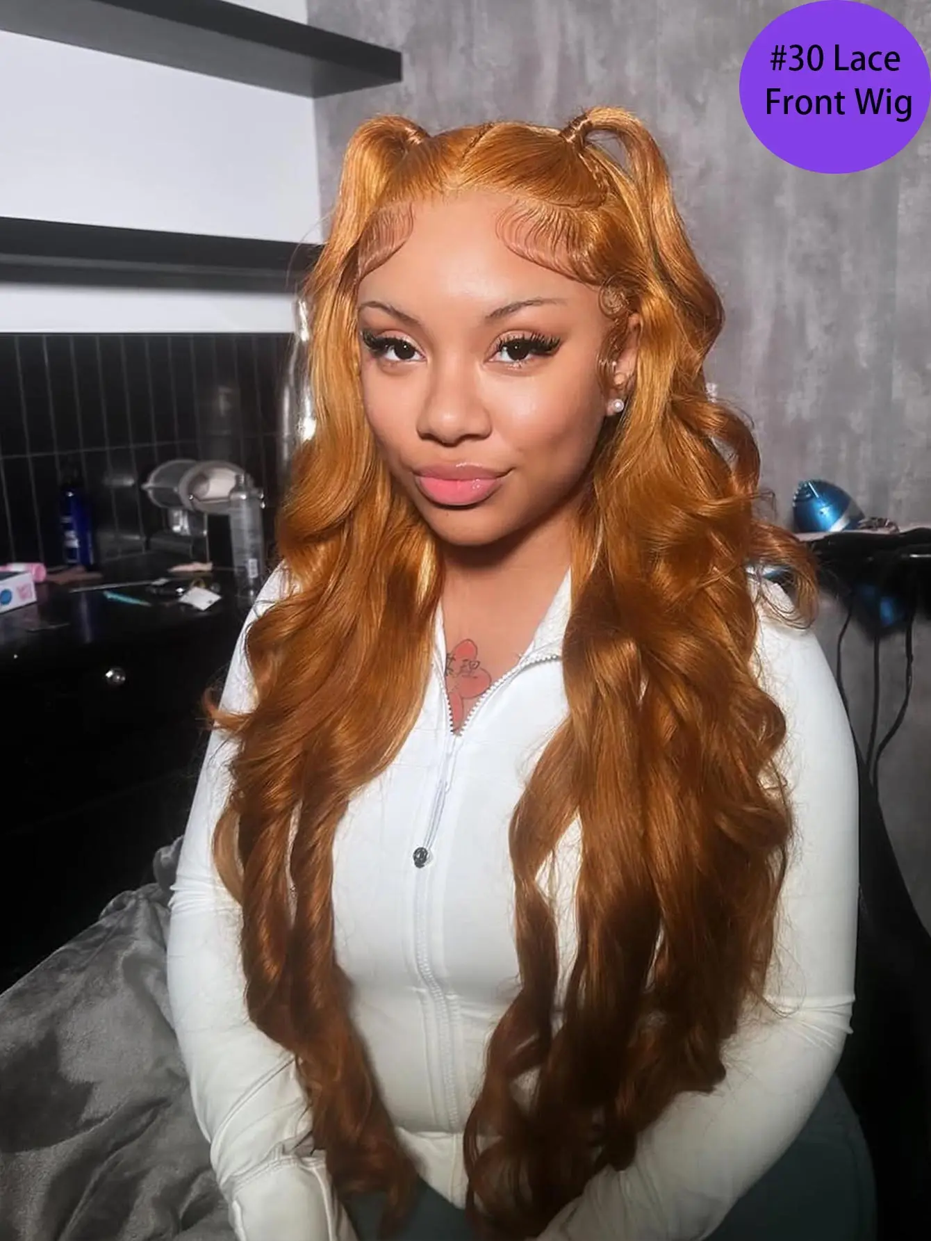 Ginger Orange 13X6 HD Lace Front Human Hair Wigs Body Wave 13X4 Honey Blonde Lace Frontal Wig Pre Plucked Brown Lace Closure Wig
Ginger Orange 13X6 HD Lace Front Human Hair Wigs Body Wave 13X4 Honey Blonde Lace Frontal Wig Pre Plucked Brown Lace Closure Wig