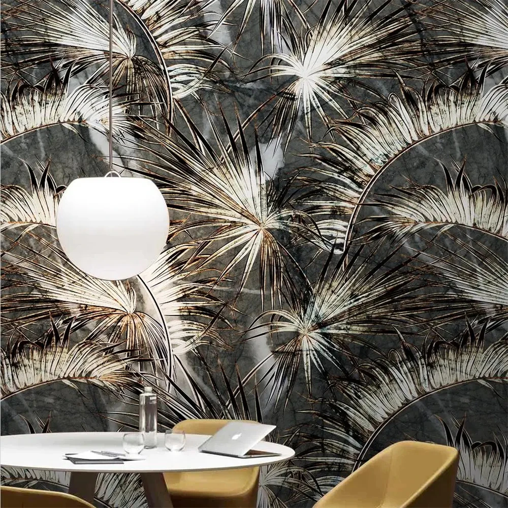 Custom papel de parede 3d black white Plant leaves wallpaper mural house decoration living room photo wall paper home decoration
Custom papel de parede 3d black white Plant leaves wallpaper mural house decoration living room photo wall paper home decoration
