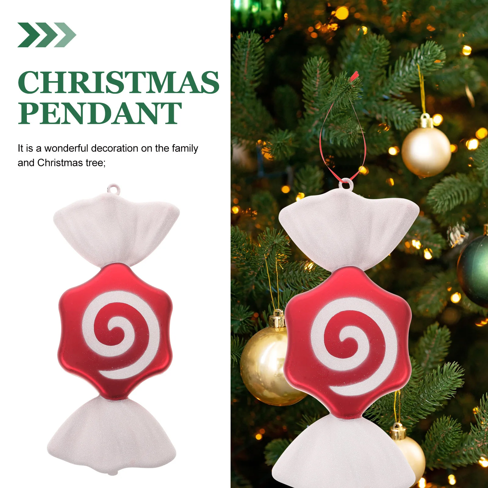 1Pcs Festive Candy Ornament Christmas Hanging Decor Simple Structure for Tree Wall Door Window Xmas Home Pendant Decoration
1Pcs Festive Candy Ornament Christmas Hanging Decor Simple Structure for Tree Wall Door Window Xmas Home Pendant Decoration