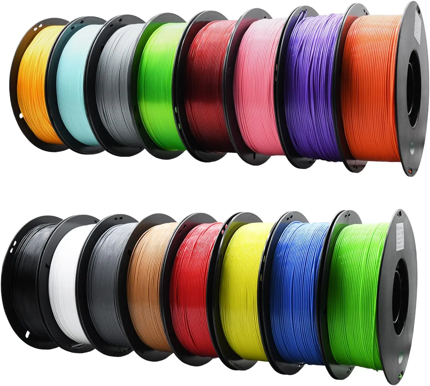 PETG Filament 1.75mm 16 Color Set, Strong Durable Heat Resistant Low Warp, Smooth Finish for 3D Printing Functional Parts Models
PETG Filament 1.75mm 16 Color Set, Strong Durable Heat Resistant Low Warp, Smooth Finish for 3D Printing Functional Parts Models