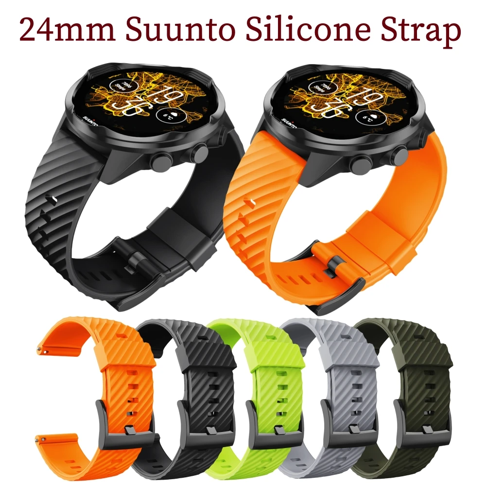 Suunto 7 Silicone Watch Strap 24mm Quick Fit Wristband For Suunto 9 Baro Suunto Spartan Sport Wrist Hr Bracelet D5 Belt
Suunto 7 Silicone Watch Strap 24mm Quick Fit Wristband For Suunto 9 Baro Suunto Spartan Sport Wrist Hr Bracelet D5 Belt