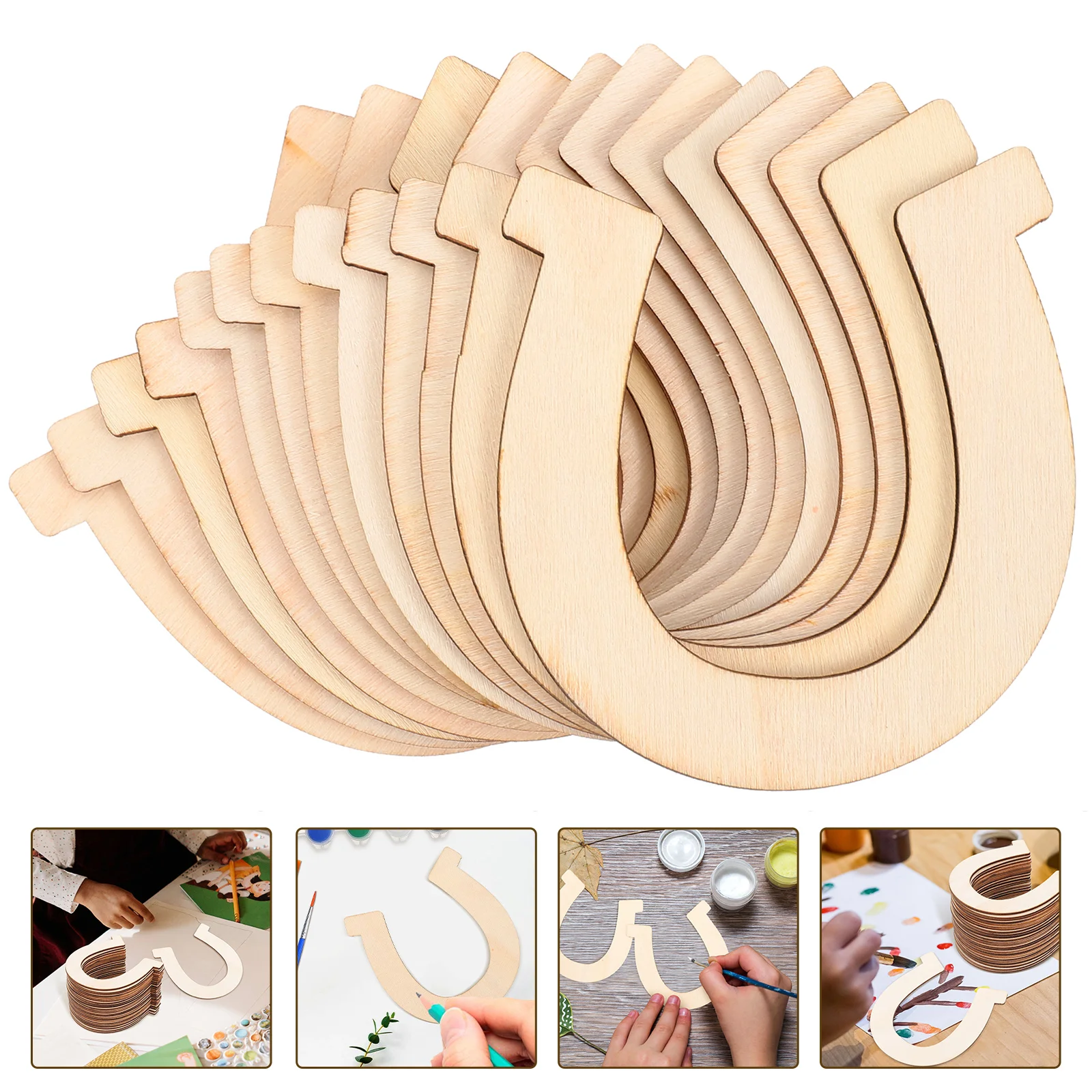 48 Pcs DIY Horseshoes Cutout Chips Decorate Wood Slices Unfinished Kids Painting Wooden Child
48 Pcs DIY Horseshoes Cutout Chips Decorate Wood Slices Unfinished Kids Painting Wooden Child