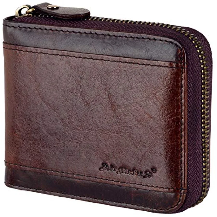 Mens RFID Blocking Wallets Zipper Leather Wallet for Men Bifold RFID Card Holder
Mens RFID Blocking Wallets Zipper Leather Wallet for Men Bifold RFID Card Holder