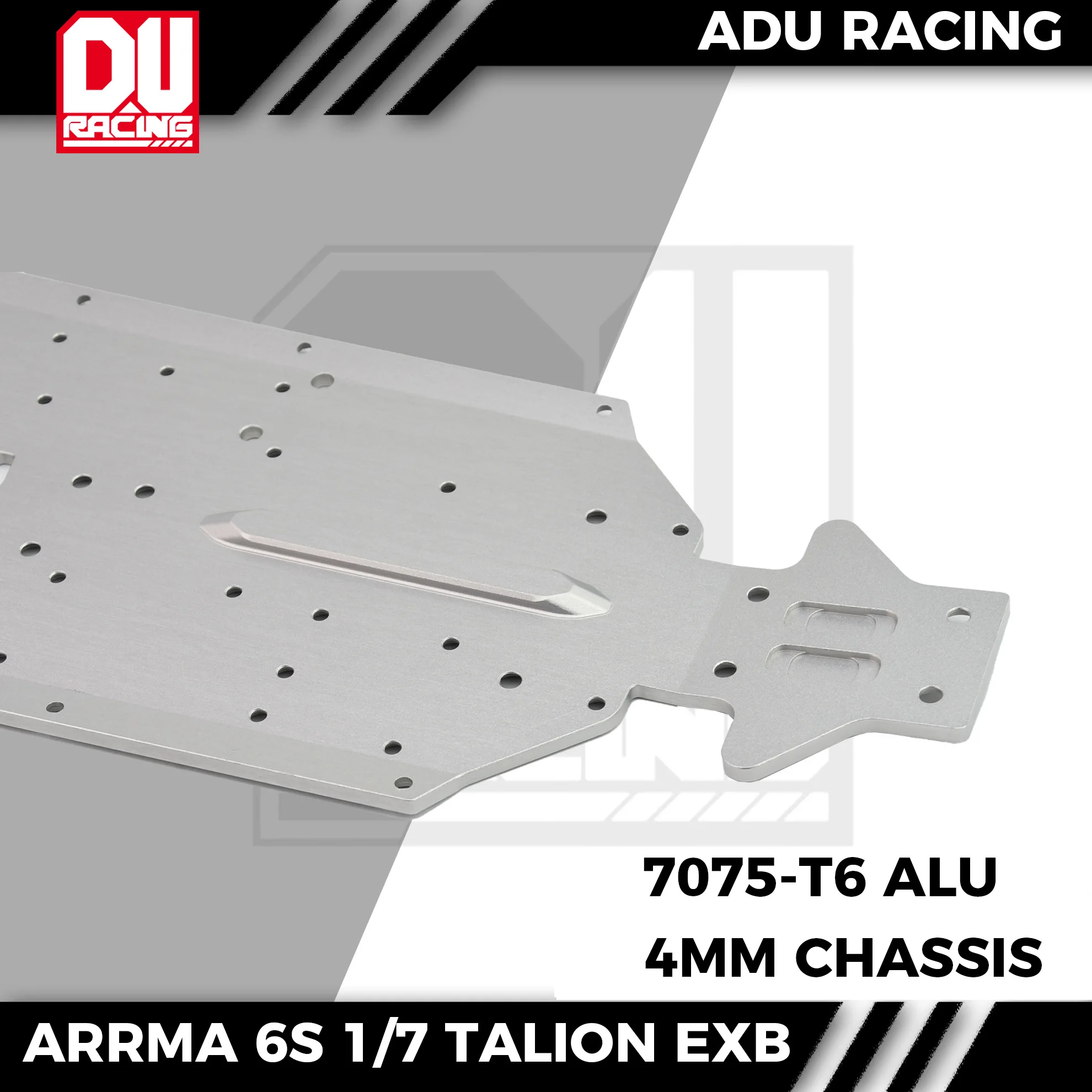 ADU Racing 4mm chassis CNC 7075 T6 ALU FOR ARRMA 6S 1/7 NEW TALION EXB
ADU Racing 4mm chassis CNC 7075 T6 ALU FOR ARRMA 6S 1/7 NEW TALION EXB