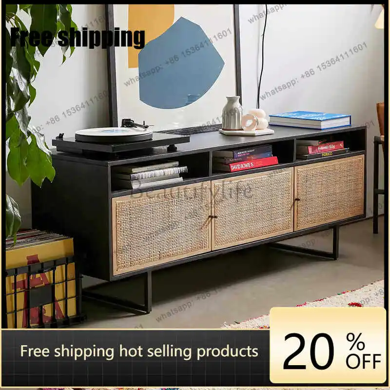 LD Nordic solid wood rattan woven TV cabinet, homestay hotel natural wood color sideboard, storage rack
LD Nordic solid wood rattan woven TV cabinet, homestay hotel natural wood color sideboard, storage rack