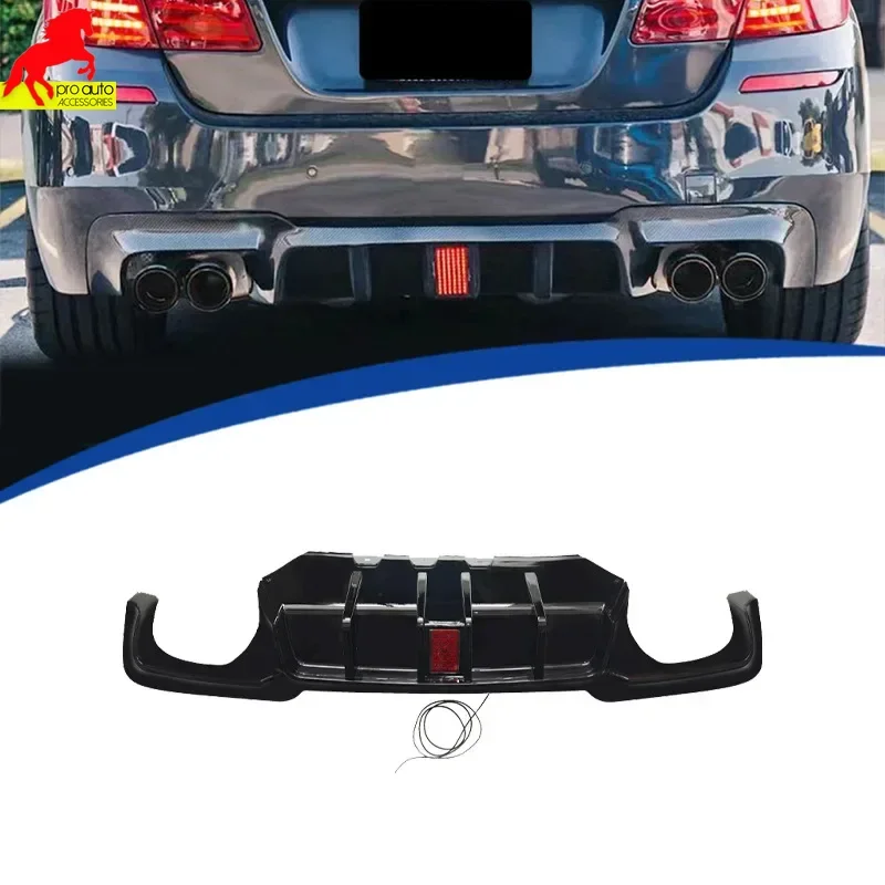 Suitable for BMW 5 Series F10 Modified M5 Model with Light Rear Lip 2011-2016 Diffuser Body Kits Spoiler Black PP Material
Suitable for BMW 5 Series F10 Modified M5 Model with Light Rear Lip 2011-2016 Diffuser Body Kits Spoiler Black PP Material