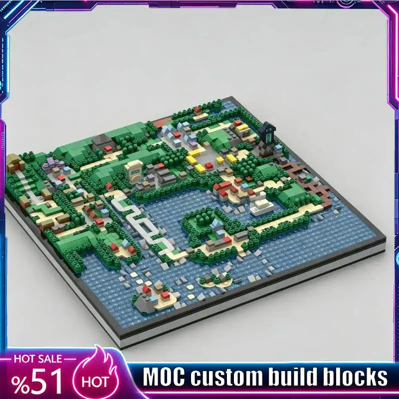 2459PCS Colorful Miniature Town Water Region Map Landscape Building Block MOC Model DIY Collection Educational Toy Birthday Gift
2459PCS Colorful Miniature Town Water Region Map Landscape Building Block MOC Model DIY Collection Educational Toy Birthday Gift