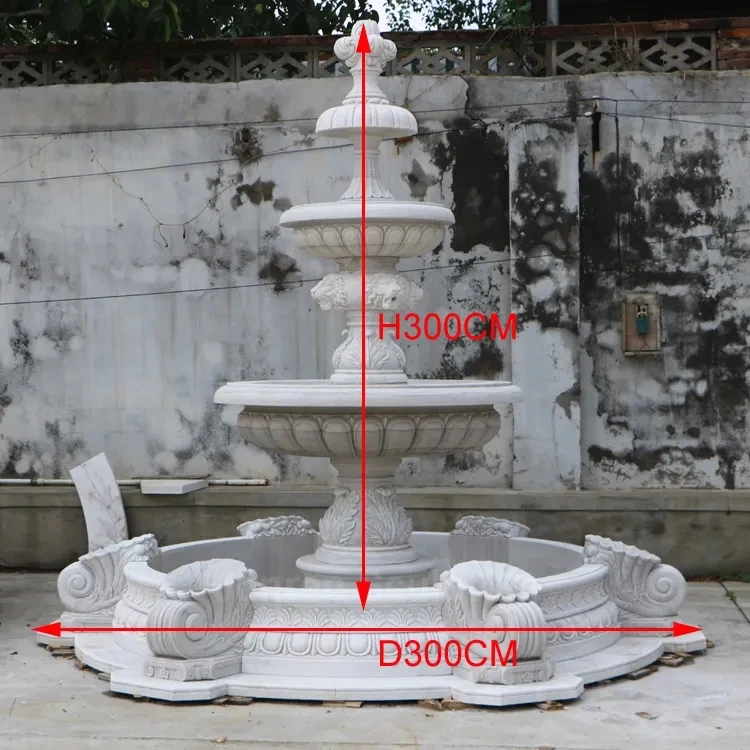 Outdoor Garden Decoration Art Statue Classical White Marble Water Fountain for Sale Deposit Only
Outdoor Garden Decoration Art Statue Classical White Marble Water Fountain for Sale Deposit Only