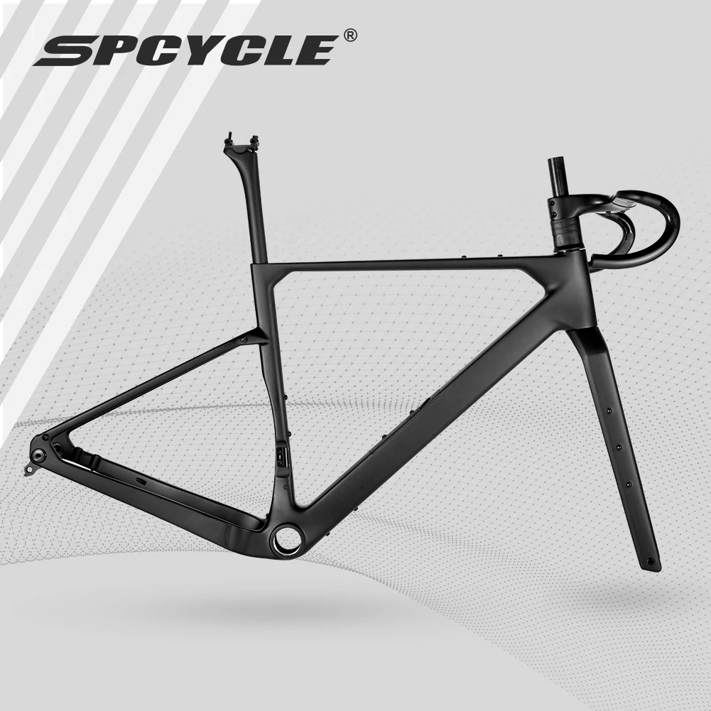 Spcycle G028 Carbon Gravel Bike Frame 700x57C UDH Hanger Full Integrated Cable Down Tube Storage Box Carbon Gravel Frameset
Spcycle G028 Carbon Gravel Bike Frame 700x57C UDH Hanger Full Integrated Cable Down Tube Storage Box Carbon Gravel Frameset