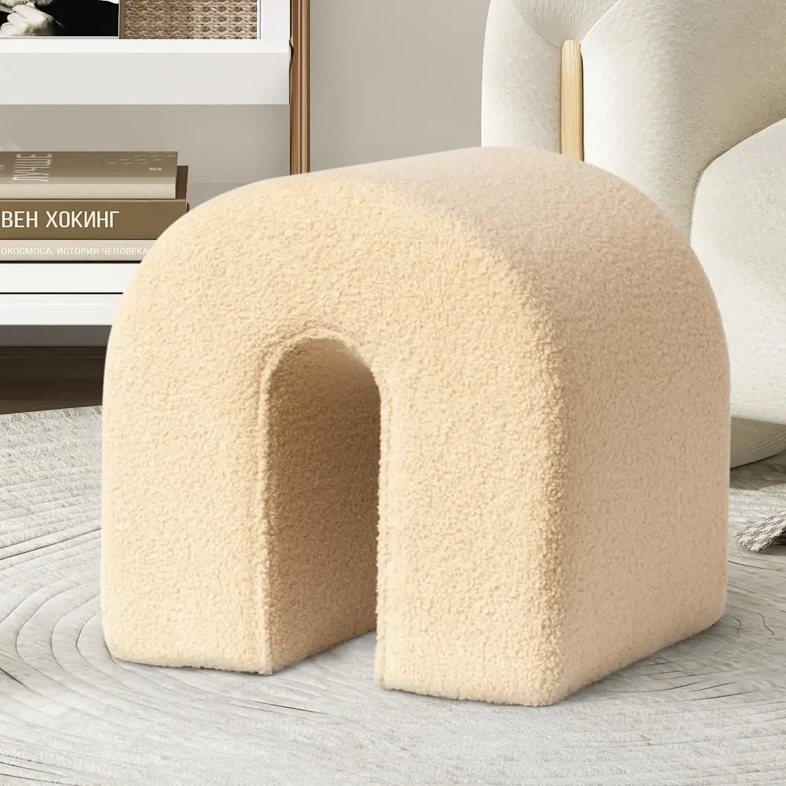 Camel Teddy Velvet Upholstered Footstool N Shaped Compact Stylish Ottoman For Living Room Bedroom Dressing Table
Camel Teddy Velvet Upholstered Footstool N Shaped Compact Stylish Ottoman For Living Room Bedroom Dressing Table