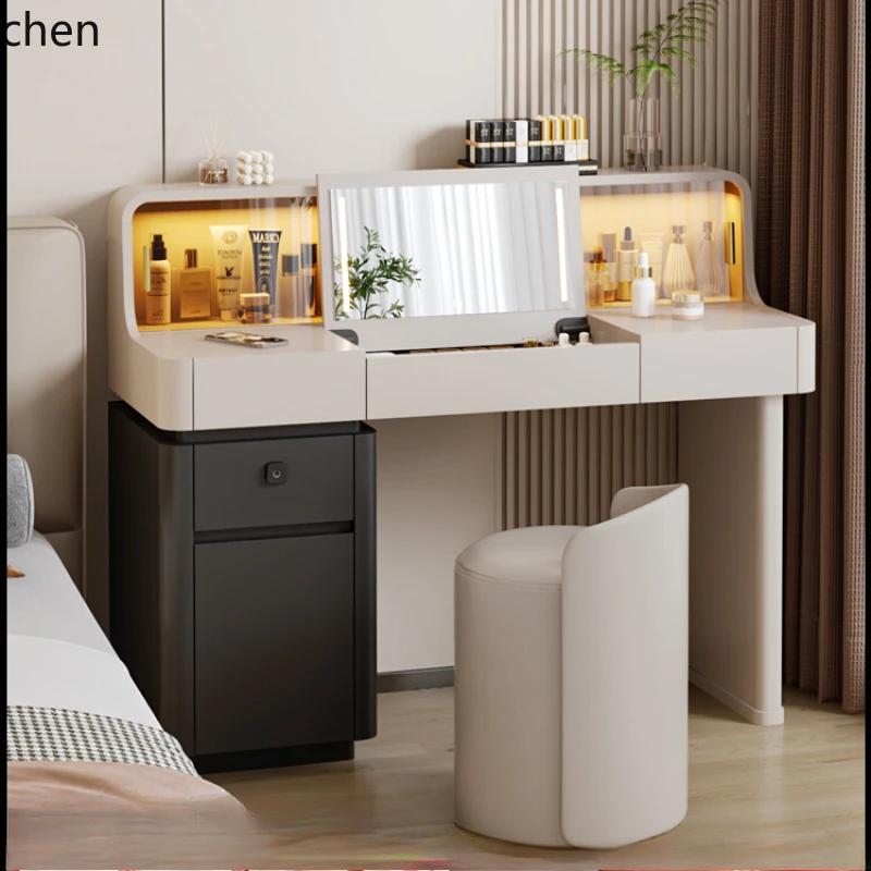 HTT simple modern flip dresser bedroom makeup storage integrated bedside table makeup table
HTT simple modern flip dresser bedroom makeup storage integrated bedside table makeup table