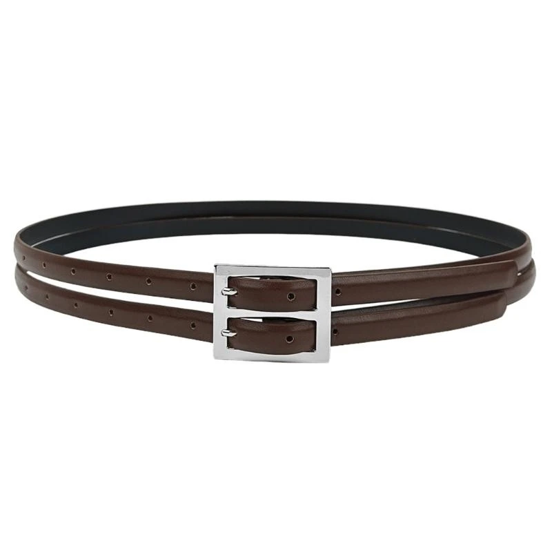 652F Fashionable Unisex Belt With Double Buckles Vintage Wide Leather Waist Belt for Work Meetings and Social Event
652F Fashionable Unisex Belt With Double Buckles Vintage Wide Leather Waist Belt for Work Meetings and Social Event